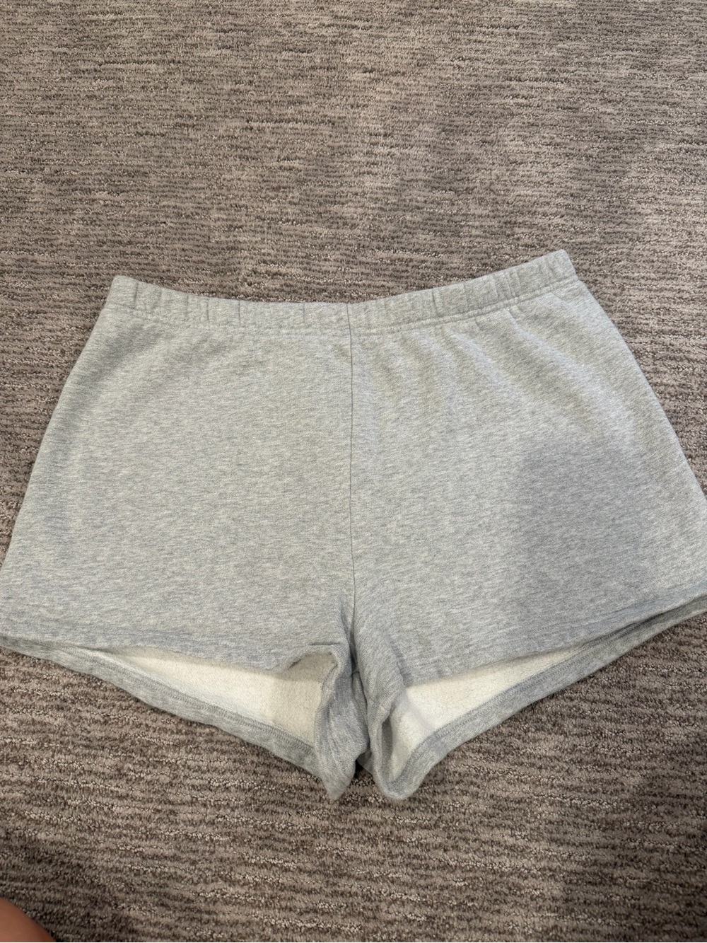 Aritzia Tna Cozy Fleece Perfect Sweat Shorts Heather Gray Grey Size XL